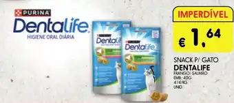 Meu Super Snack p/ gato dentalife frango/ salmão promoção