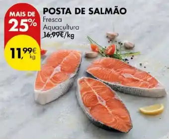 Pingo Doce Posta de salmão fresca aquacultura promoção