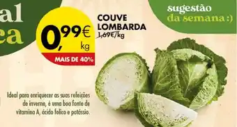 Pingo Doce Couve lombarda promoção