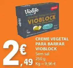 E.Leclerc Creme vegetal para barra vioblock promoção