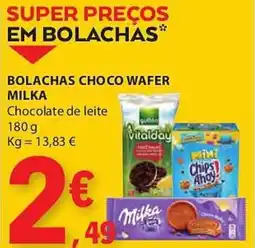 E.Leclerc Bolachas choco wafer milka promoção