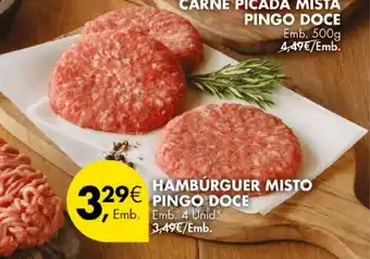 Pingo Doce Hamburguer misto pingo doce promoção