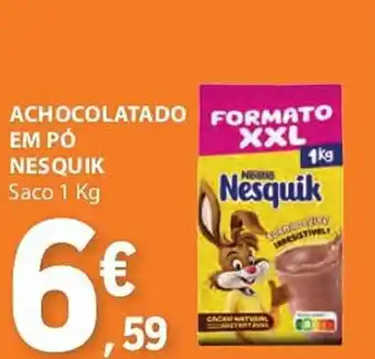 E.Leclerc Achocolatado formato em pó nesquik saco promoção