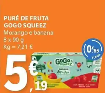 E.Leclerc Puré de fruta gogo squeez promoção