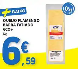 E.Leclerc Queijo flamengo barra fatiado €co+ promoção