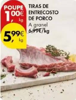 Pingo Doce Tiras de entrecosto de porco a granel promoção