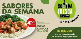 Pingo Doce Porco agridoce promoção