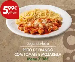 Pingo Doce Peito de frango com tomate e mozarella promoção