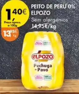 Pingo Doce Peito de peru 0% elpozo promoção