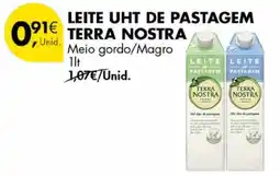 Pingo Doce Leite uht de pastagem terra nostra promoção