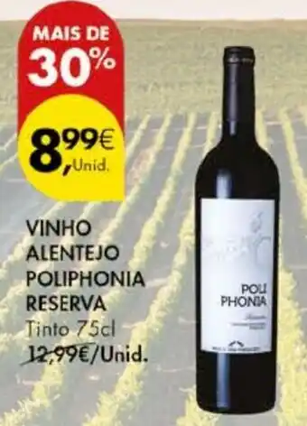 Pingo Doce Vinho alentejo poliphonia reserva tinto promoção