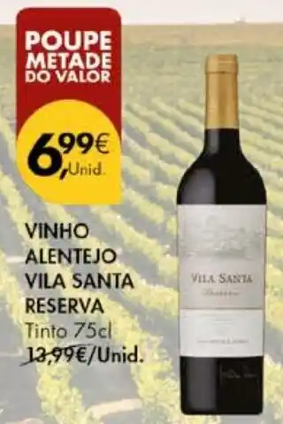 Pingo Doce Vinho alentejo vila santa reserva promoção