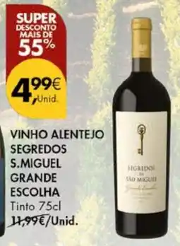 Pingo Doce Vinho alentejo segredos s.miguel grande escolha tinto promoção