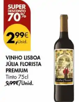 Pingo Doce Vinho lisboa júlia florista premium tinto 75cl promoção