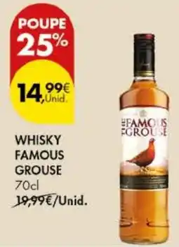 Pingo Doce Whisky famous grouse promoção