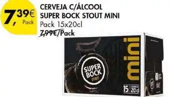 Pingo Doce Cerveja c/álcool super bock stout mini promoção