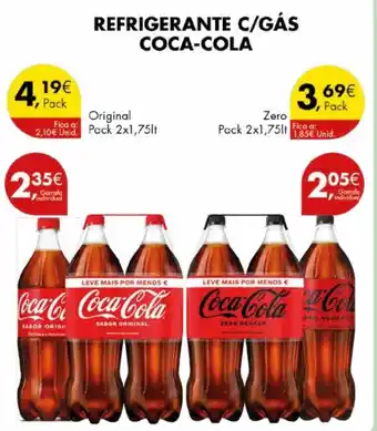 Pingo Doce Refrigerante c/gás coca-cola promoção