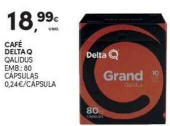 Continente Café Delta Q 80 cápsulas promoção