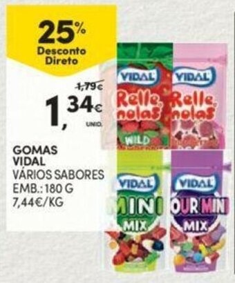 Continente Gomas Vidal 180g promoção