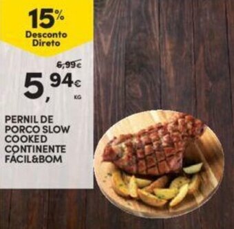 Continente Pernil de Porco Slow Cooked Continente Fácil & Bom promoção