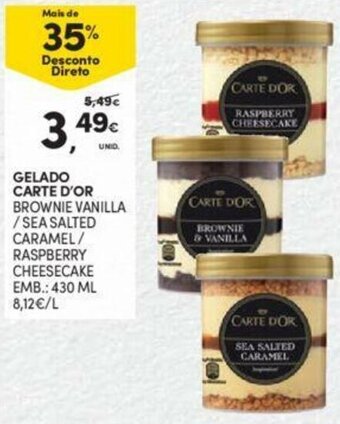 Continente Gelado Carte D'Or 430ml promoção