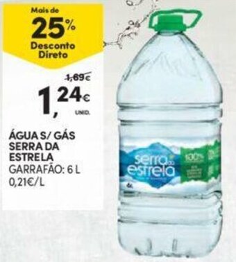 Continente Água s/Gás Serra da Estrela 6L promoção