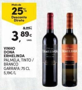 Continente Vinho Dona Ermelinda 75cl promoção