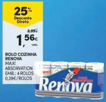 Continente Rolo Cozinha Renova 4 Rolos promoção