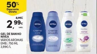 Continente Gel de Banho Nivea 750ml promoção