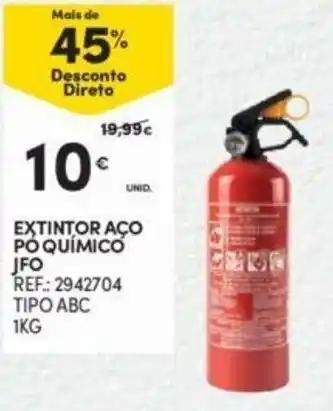 Extintor Aço Pó Químico JFO 1kg
