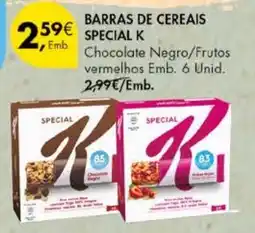 Pingo Doce Barras de cereais special k promoção
