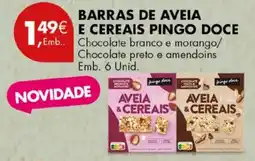 Pingo Doce Barras de aveia e cereais pingo doce promoção