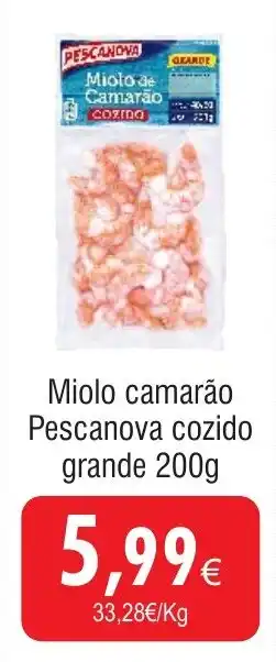 Froiz Miolo camarão Pescanova cozido grande promoção