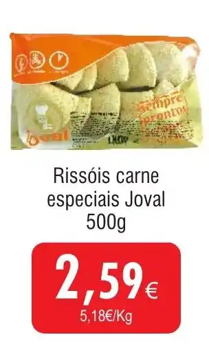 Froiz Rissóis carne especiais Joval promoção