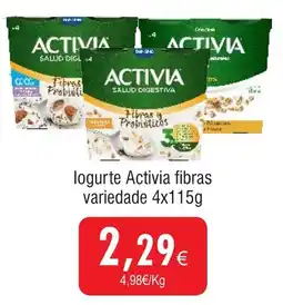 Froiz logurte Activia fibras variedade promoção