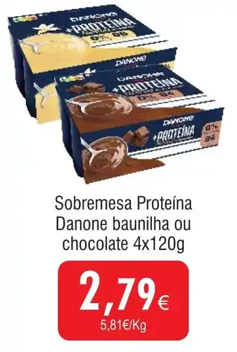 Froiz Sobremesa Proteína Danone baunilha ou chocolate promoção