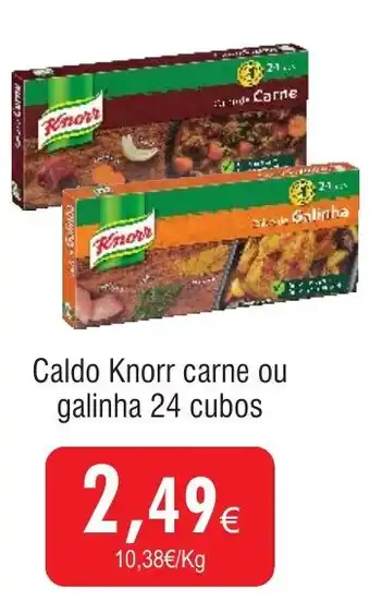 Froiz Caldo Knorr carne ou galinha 24 cubos promoção