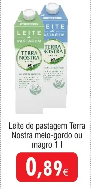 Froiz Leite de pastagem Terra Nostra meio-gordo ou magro promoção