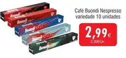 Café Buondi Nespresso variedade