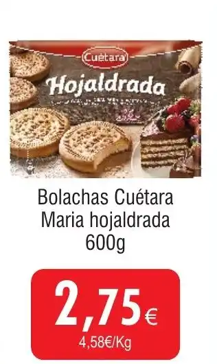 Froiz Bolachas Cuétara Maria hojaldrada promoção
