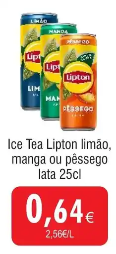 Froiz Ice Tea Lipton limão, manga ou pêssego lata promoção