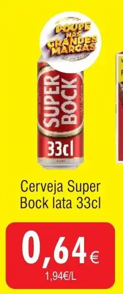 Froiz Cerveja Super Bock lata promoção
