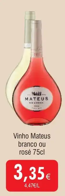 Froiz Vinho Mateus branco ou rosé promoção