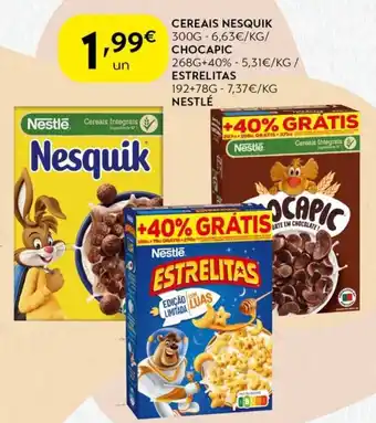 Spar Cereais nesquik/  chocapic/ estrelitas promoção