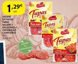 Spar Salame em fatias tapas salame/ salsichão chourição campofrio promoção