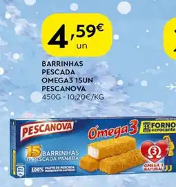 Spar Barrinhas pescada omega3 15un pescanova promoção