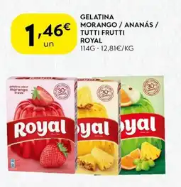 Spar Gelatina morango / ananás / tutti frutti royal promoção