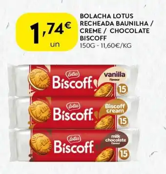 Spar Bolacha lotus recheada baunilha / creme chocolate biscoff promoção