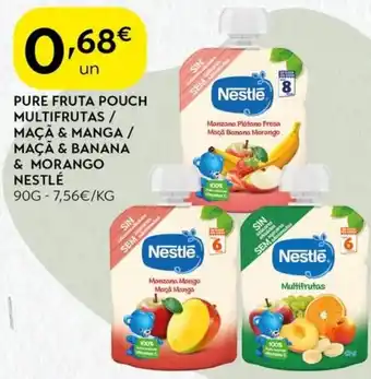 Spar Pure fruta pouch multifrutas / maçã & manga/ maçã & banana & morango nestlé promoção