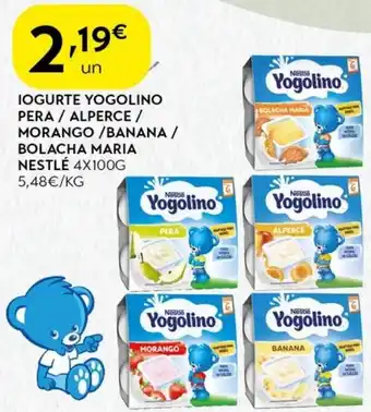 Spar Iogurte yogolino pera / alperce / morango /banana / bolacha maria nestlé promoção